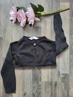 Zwarte met glitter bolero van H&M mt 98/104, Meisje, Trui of Vest, H&M, Ophalen of Verzenden