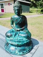 Oude Thaise boeddha in de lotushouding meditatiehouding, Ophalen of Verzenden, Gebruikt
