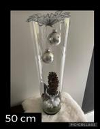 Grote vaas met kerst decoratie, Huis en Inrichting, Woonaccessoires | Vazen, Overige kleuren, Ophalen of Verzenden, Minder dan 50 cm