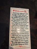 Vintage Tegeltje: 10 Geboden van het Toilet, Antiek en Kunst, Antiek | Wandborden en Tegels, Ophalen of Verzenden