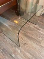 2 Fiam waterfall salon/bijzettafel(s)  zijn beide gesigneerd, Design, 55 tot 75 cm, Overige vormen, Ophalen