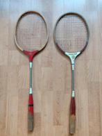 Twee vintage badminton rackets van hout, Ophalen, Gebruikt, Racket(s)