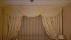 Gordijnen draperie embrasse kap geel/creme (complete set), Ophalen, 200 cm of meer, Zo goed als nieuw, 200 cm of meer