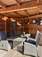Mooie tuinset met verstelbare stoelen en glasplaat, Tuin en Terras, Tuinsets en Loungesets, Ophalen of Verzenden