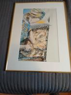 Bakker brood en granen schilderij maat 47x63, Antiek en Kunst, Kunst | Litho's en Zeefdrukken, Ophalen of Verzenden