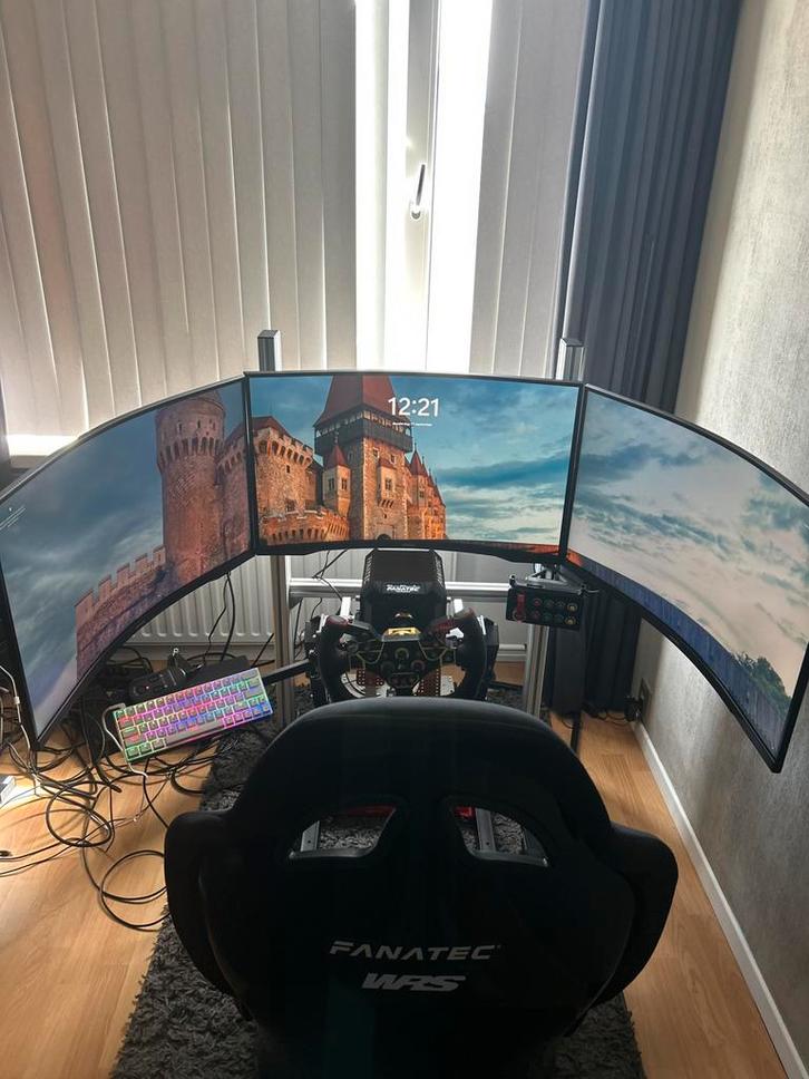 Simrace setup. Fanated DD1 20nm | SRP GT2 | Buttkicker |, Computers en Software, Joysticks, Zo goed als nieuw, Ophalen of Verzenden