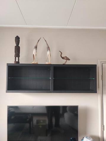 Besta ikea 2x basiselement 2 glasplaten 60x20x38 beschikbaar voor biedingen