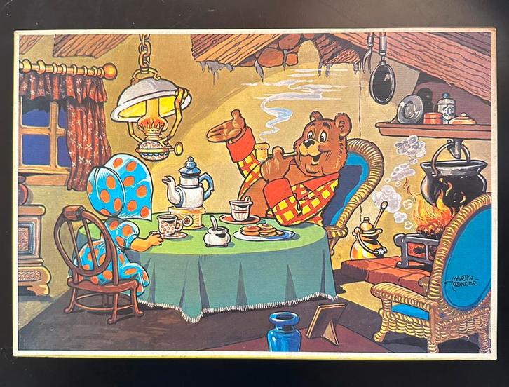 Puzzel Olivier B. Bommel - Bommel bij Doddeltje op Thee, Verzamelen, Stripfiguren, Gebruikt, Olivier B, Bommel en Tom Poes, Ophalen of Verzenden