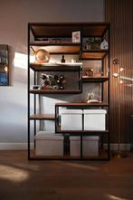 Mooie industriële boekenkast,vakkenkast,stellingkast, Huis en Inrichting, Ophalen, 100 tot 150 cm, 200 cm of meer, Zo goed als nieuw