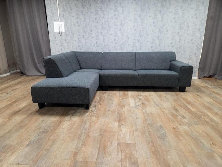 GRATIS BEZORGEN | Deze Mooi Antraciet Hoekbank, Huis en Inrichting, Banken | Bankstellen, Gebruikt, Hoekbank, Vierpersoons of meer
