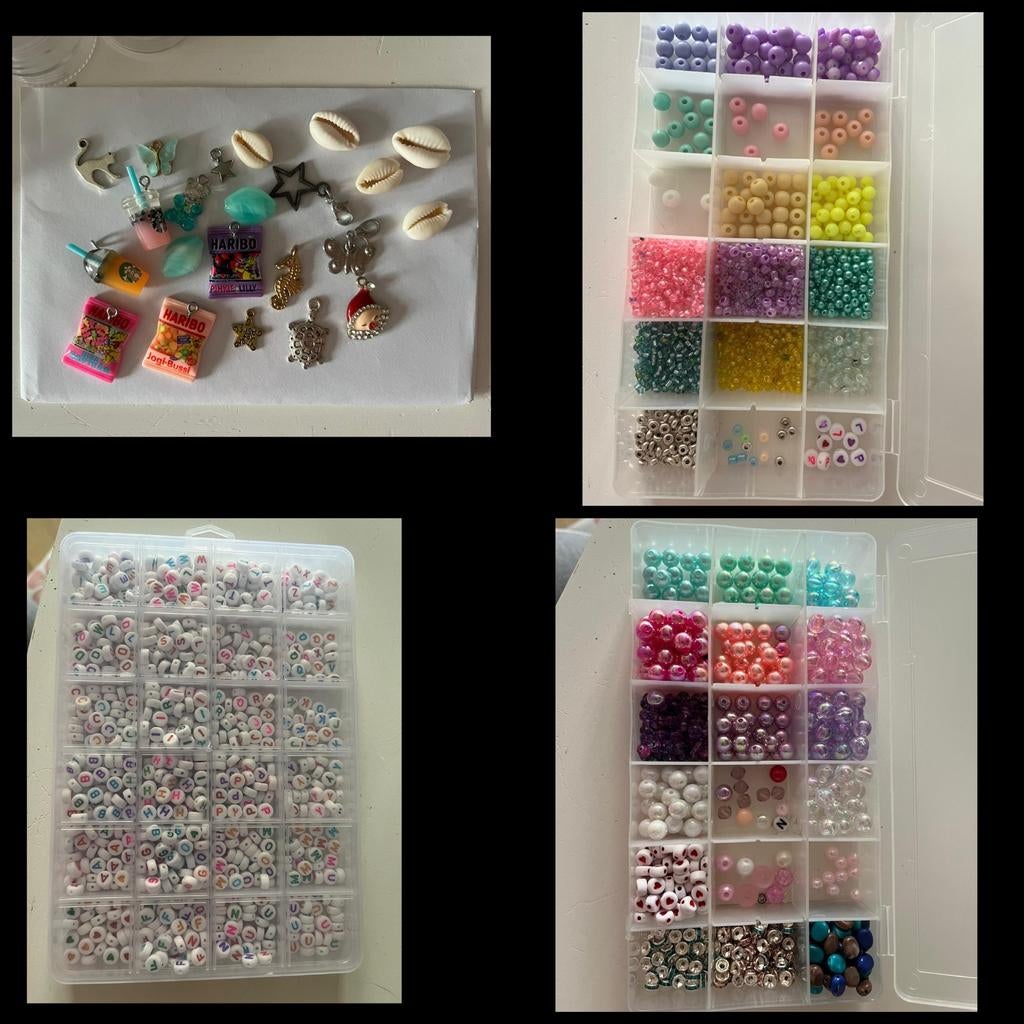 Heel veel spullen voor armbandjes te maken, Hobby en Vrije tijd, Kralen en Sieraden maken, Ophalen, Kraal
