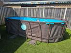 Bestway zwembad 427x250x100+zandfilter pomp+trap+veel extra, Ophalen, 200 tot 300 cm, 80 tot 120 cm, Zo goed als nieuw