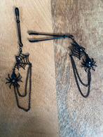 Tepelklemmen Zwart Spider Web Gothic Nieuw, Verzenden, Nieuw