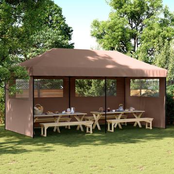 Partytent inklapbaar pop-up met 3 zijwanden beschikbaar voor biedingen