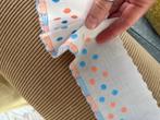 Band stippen roze lichtblauw retro vintage broderie, Ophalen of Verzenden, Nieuw, Lint, Band of Elastiek