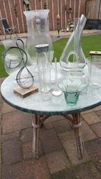 Mooie glazen vazen, aparte modellen., Huis en Inrichting, Lampen | Tafellampen, Ophalen, Zo goed als nieuw, Minder dan 50 cm