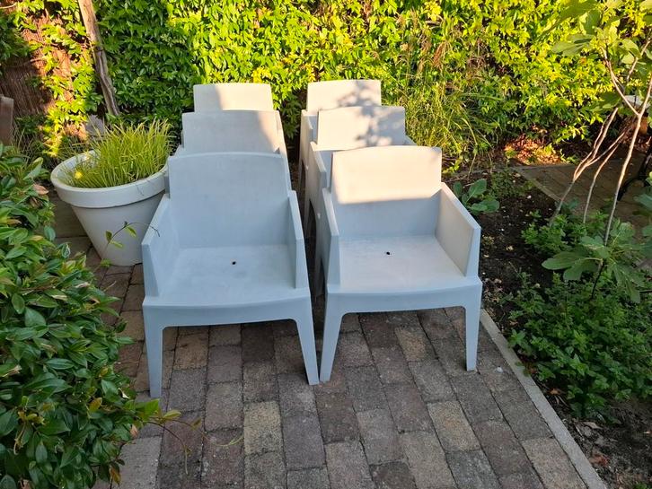 Armchair Box Siesta tuinstoelen, Tuin en Terras, Tuinstoelen, Gebruikt, Kunststof, Stapelbaar, Ophalen of Verzenden