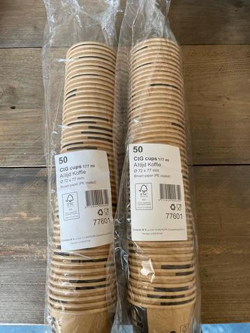 100 CtG Koffiebekers 177ml - Nieuw in Verpakking beschikbaar voor biedingen