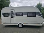 Hobby Ontour 460 DL luifel + mover + sat., Caravans en Kamperen, Caravans, Hobby, Bedrijf, Treinzit, Tot en met 3