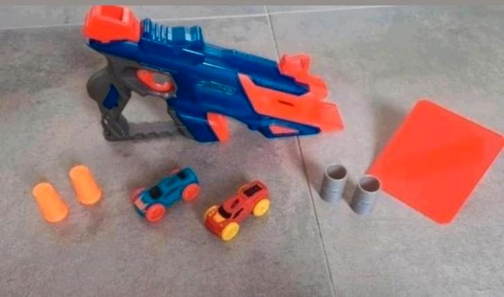 Nerf Nitro lanceerbaan ZGAN, Kinderen en Baby's, Speelgoed | Buiten | Actiespeelgoed, Zo goed als nieuw, Ophalen of Verzenden