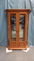 Vitrine kast met spiegel achterwand, glazen leg “planken”., Ophalen, 100 tot 150 cm, 150 tot 200 cm, 25 tot 50 cm
