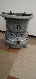 Petroleumstel hamerslag grijs, Antiek en Kunst, Ophalen of Verzenden