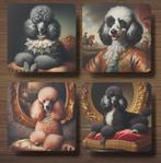 Poedel Barok onderzetters met houder, Huis en Inrichting, Woonaccessoires | Onderzetters, Ophalen of Verzenden, Nieuw, Glas of Kopje
