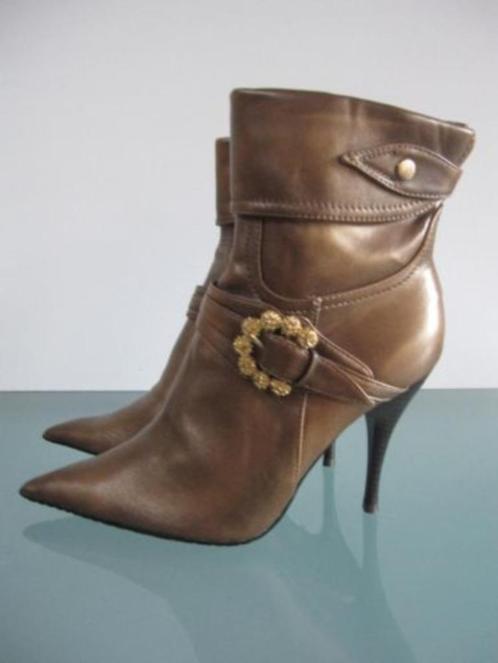 GRATIS VERZENDEN | NIEUWE sexy bruine bronzen laarzen 38, Kleding | Dames, Schoenen, Nieuw, Hoge laarzen, Bruin, Verzenden