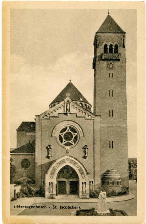 2S8 Den Bosch Jeroen Boschplein St.Jacobskerk arc:J.Cuypers, Verzamelen, Ansichtkaarten | Nederland, Noord-Brabant, Voor 1920