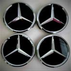 Mercedes naafdoppen 75mm hoogglans zwart nieuw, Auto diversen, Wieldoppen, Nieuw, Ophalen of Verzenden