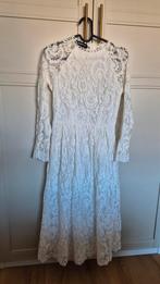 Witte kanten jurk / trouwjurk - Maat XS, Wit, Ophalen of Verzenden, Zo goed als nieuw, Maat 34 (XS) of kleiner