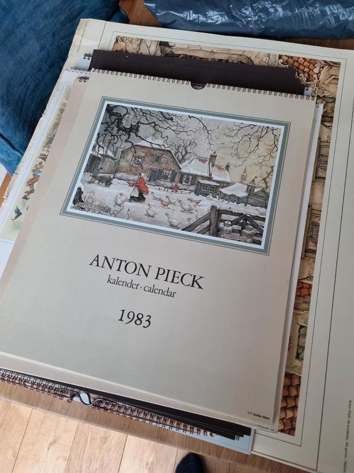 Verzameling Anton Pieck kalenders en kalenderplaten., Verzamelen, Overige Verzamelen, Ophalen