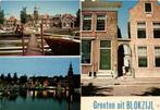 Groeten uit Blokzijl - 3 afb - 1979 gelopen, Ophalen of Verzenden, 1960 tot 1980, Gelopen, Utrecht