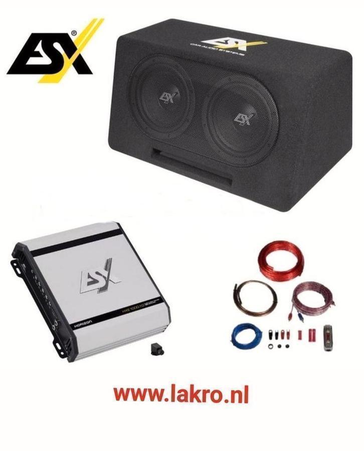 ESX DBX208Q SUBWOOFER MET KLASSE D VERSTERKER, Auto diversen, Autospeakers, Nieuw, Ophalen of Verzenden