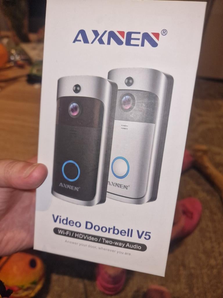 Axnen Video Deurbel V5 - Nieuw!, Ophalen of Verzenden, Bewegingsdetectiesensor, Nieuw, Draadloos