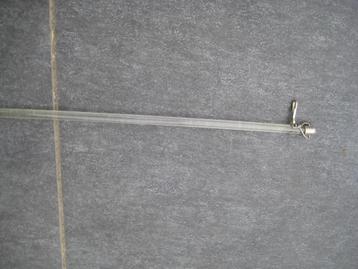 17 gordijn trekstangen transparant 120 cm , ook voor hobby.