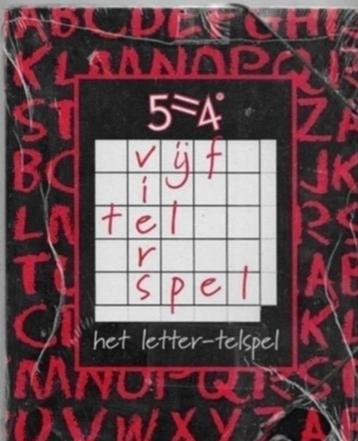 5=4 letter-telspel (In plastic) beschikbaar voor biedingen