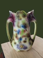 Majolica barbotine vaas Art Nouveau H 33 cm. St. Clement, Antiek en Kunst, Ophalen of Verzenden