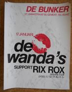 De Wanda's + Rix Rix De Bunker Gemert Punk affiche / schade, Gebruikt, Ophalen of Verzenden, Poster, Artwork of Schilderij