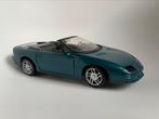 model Chevrolet Camaro Z28 1993, petrol groen 1/25 Maisto, Hobby en Vrije tijd, Modelauto's | 1:24, Ophalen of Verzenden, Gebruikt