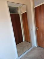 Spiegel met aluminium lijst, Ophalen, Zo goed als nieuw, 75 tot 100 cm, 150 tot 200 cm