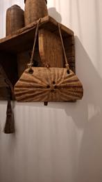 Houten wandornament aan touw | landelijk & sober | nieuw, Ophalen of Verzenden, Nieuw