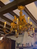 Brocante hang lamp met Engelen, Antiek en Kunst, Ophalen, Koper of Brons