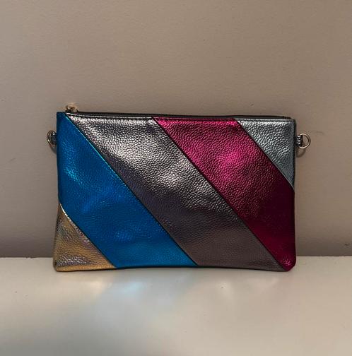 Metallic kleurig tasje, Sieraden, Tassen en Uiterlijk, Tassen | Damestassen, Nieuw, Schoudertasje, Overige kleuren, Verzenden