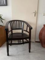 Teakhouten Fauteuil - Stijlvolle Zitplaats, Huis en Inrichting, Stoelen, Ophalen, Gebruikt, Bruin, Eén