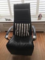 Jori Relaxfauteuil 7760 - Lipano Zwart Leer, Huis en Inrichting, Fauteuils, Ophalen, Gebruikt, Leer, 75 tot 100 cm