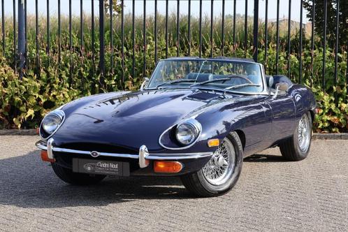 Jaguar E-Type S2 OTS, Auto's, Jaguar, Bedrijf, E-Type, Benzine, Cabriolet, Handgeschakeld, Blauw, Blauw, Leder, Ophalen