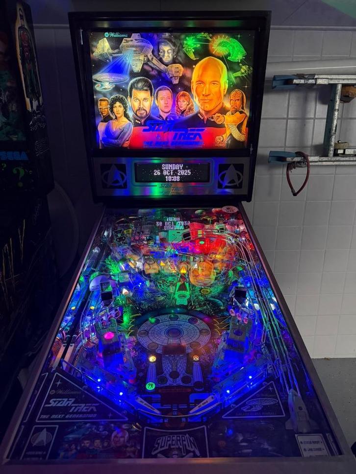 !!HELE MOOIE!! Star Trek:The Next Generation Williams STTNG, Verzamelen, Automaten | Flipperkasten, Zo goed als nieuw, Dot-matrix