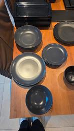 Zwart servies set, Ophalen, Gebruikt, Glas, Overige stijlen