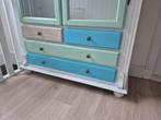 Vitrinekast met schuiven, Huis en Inrichting, Kasten | Vitrinekasten, Ophalen, Gebruikt, 100 tot 150 cm, 25 tot 50 cm
